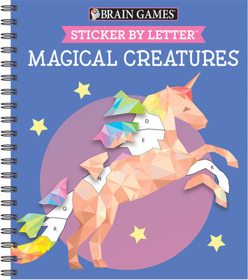 Brain Games - Sticker by Letter: Magical Creatures (Sticker Puzzles - Kids Activity Book) [With Sticker(s)] For Sale