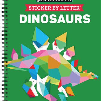 Brain Games - Sticker by Letter: Dinosaurs (Sticker Puzzles - Kids Activity Book) [With Sticker(s)] Discount