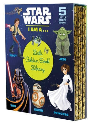 Star Wars: I Am A...Little Golden Book Library -- 5 Little Golden Books: I Am a Pilot; I Am a Jedi; I Am a Sith; I Am a Droid; I Am a Princess Online Hot Sale