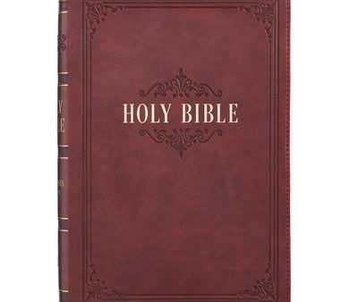 KJV Bible Giant Print Full Size Burgundy Hot on Sale